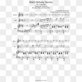 Kiki"s Delivery Service For Piccolo, Flute, And Piano - Rachmaninoff Sleeping Beauty Waltz, HD Png Download - kiki's delivery service png