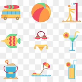 1 - Summer Icon Pack Png, Transparent Png - beach icon png