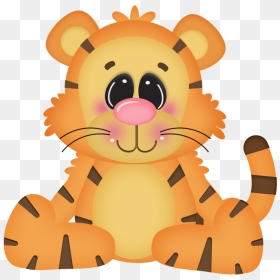 Jungle Animals Clipart Baby Tiger, HD Png Download - baby tiger png