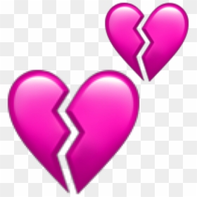 Transparent Broken Heart Emoji, HD Png Download - heartbreak emoji png