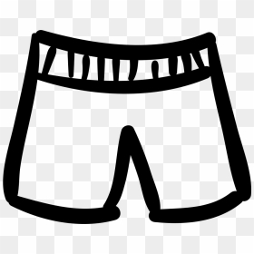 Short Hand Drawn Male Clothes For Beach Svg Png Icon - Short Drawn Png, Transparent Png - beach icon png