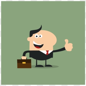 Happy Manager Giving Thumb Up Worker Vector Humor Mascot - Vector Graphics, HD Png Download - thumbs up vector png