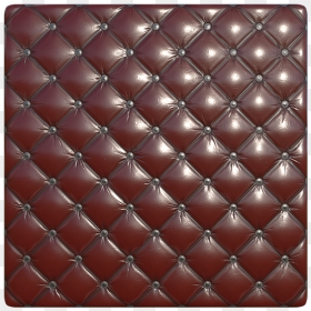 Red Worn Sofa Leather Texture With Nails, Seamless - Sofa Texture Seamless Png, Transparent Png - leather texture png