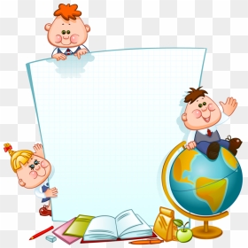 Transparent School Children Clipart Black And White - Kids Border Png, Png Download - baby border png
