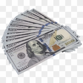 $10 000 In $100 Bills, HD Png Download - 100 dollar png