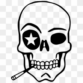 Logo Starry Smoke - T-shirt, HD Png Download - smoke skull png