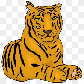 Transparent Baby Tiger Png - Tiger Clip Art, Png Download - baby tiger png