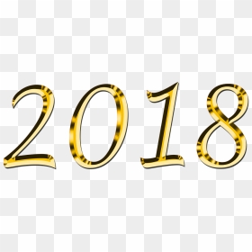 Simple 2018 Golden Clip Arts - Png 2018, Transparent Png - 2018 gold png