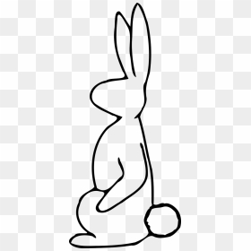 Hare Clipart Rubbit - Outline Of A Animal, HD Png Download - hare png