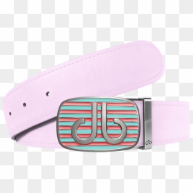 Pink Plain Leather Texture Belt With Pink & Aqua Striped - Belt, HD Png Download - leather texture png