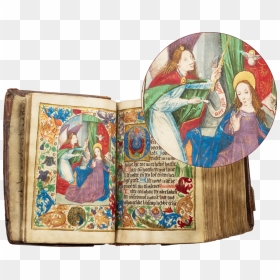 Boh 141, Book Of Hours With 7 Inserted Full-page Miniatures - Painting, HD Png Download - medieval border png