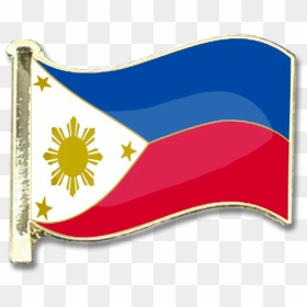 Phillipines Flag Badge - Philippine Flag, HD Png Download - finish flag png