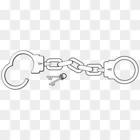 Handcuffs And Keys Clip Arts - Handcuffs And Keys Clipart, HD Png Download - open handcuffs png