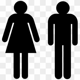Toilet Sign Clip Art - Male And Female Toilet Signs, HD Png Download - toilet clipart png