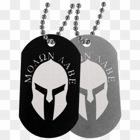 Png Image Dog Tags Transparent Png, Png Download - molon labe png