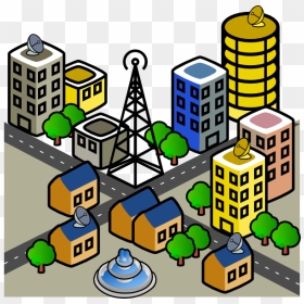 Office Building Clip Art, HD Png Download - cartoon city png