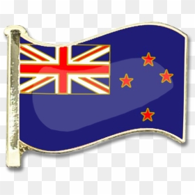 New Zealand Badge - New Zealand Flag, HD Png Download - finish flag png
