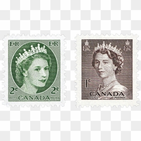 Canada Queen Elizabeth Stamps Yousuf Karsh Dorothy - Canadian Stamps, HD Png Download - vintage stamp png