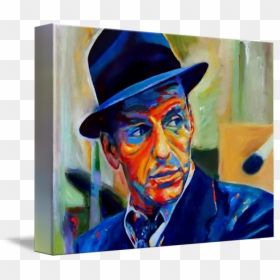 Frank Sinatra Painting Canvas Print Big Band - Pinturas De Frank Sinatra, HD Png Download - frank sinatra png