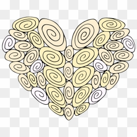40 Swirl Heart - Clip Art, HD Png Download - colorful swirls png