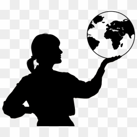 International Womens Day Png, Transparent Png - globe silhouette png