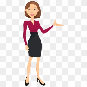 Woman Animated Png, Transparent Png - presenter png