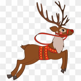 Reindeer Clipart - Cartoon, HD Png Download - reindeer clipart png