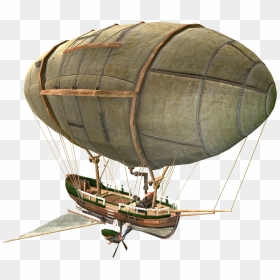 Airship Drawing Junk Chinese - Balloon Ship Png, Transparent Png - airship png