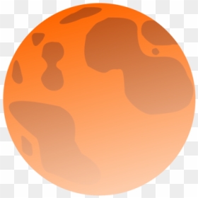 Orange,sphere,circle - Planet Mars Png Draw, Transparent Png - mars planet png