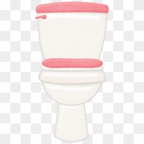 Potty Clipart Bathroom Furniture - Pink Toilet Clip Art, HD Png Download - toilet clipart png