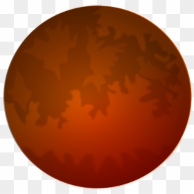 Orange,oval,sky - Circle, HD Png Download - mars planet png