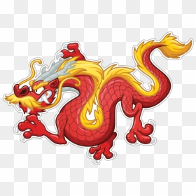 Chinese Red Dragon Clipart, HD Png Download - asian dragon png