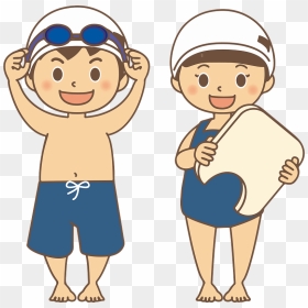 Children Swimming Clipart - 水泳 イラスト 子供 無料, HD Png Download - swimming clipart png