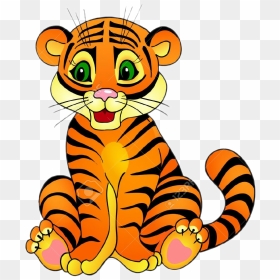 #baby #tiger #tigre #life #autocollant - Cartoon Tigers Png Transparent, Png Download - baby tiger png