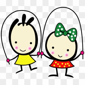 Kiki & Coco Cartoon Vector Art Png - Niños Saltando Lazo Gif, Transparent Png - kids vector png