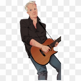 Transparent Cartoon Guitar Png - Illustration, Png Download - cartoon guitar png