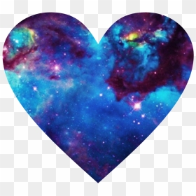 Galaxy Clipart Heart - Galaxy Heart Png, Transparent Png - cute hearts png