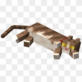 Minecraft Cat Lying Down, HD Png Download - tabby cat png