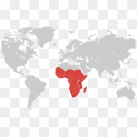 Map World Africa - World Map, HD Png Download - map of africa png