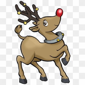 Reindeer Clip Art Free - Clip Art Of Reindeer, HD Png Download - reindeer clipart png