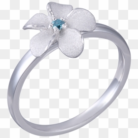 Denny Wong 10mm Plumeria Flower Ring - Pre-engagement Ring, HD Png Download - plumeria flower png