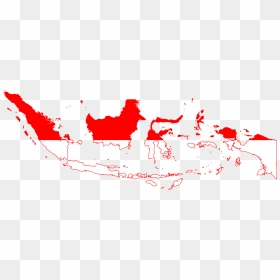 File Flag Map Of - Indonesia Map, HD Png Download - peta indonesia png