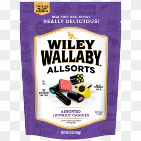 Wiley Wallaby Allsorts Liquorice - Paper Product, HD Png Download - licorice png