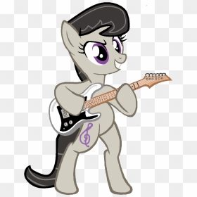 Grapefruitface1, Derpibooru Exclusive, Guitar, Octavia - My Little Pony Equestria Girls Octavia Bikini, HD Png Download - cartoon guitar png