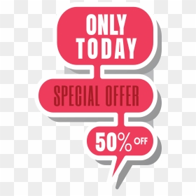 Only Today 50% Off - 50 Off Today Only, HD Png Download - 50 off png