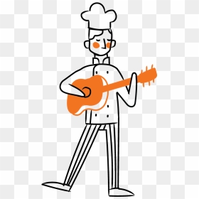 Cartoon, HD Png Download - cartoon guitar png