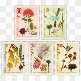 Vintage Botanical Stamps, HD Png Download - vintage stamp png