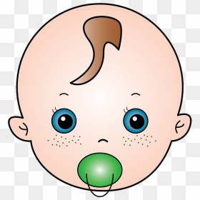 Baby With A Pacifier Clipart - Infant, HD Png Download - baby pacifier png