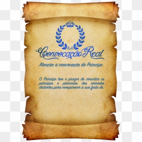 Convite Princesa Aurora , Png Download, Transparent Png - pergaminho png