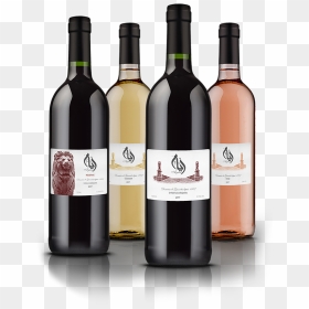 Glass Bottle, HD Png Download - wine grapes png